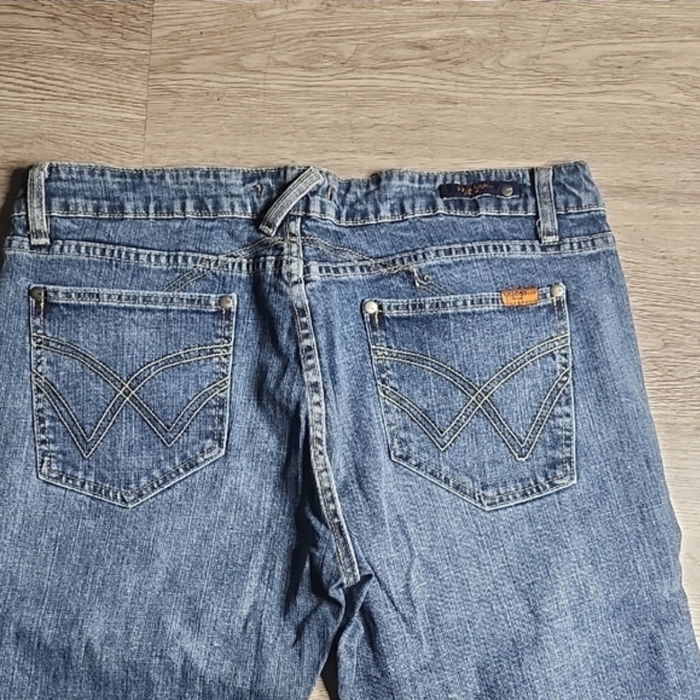 Vigoss Blue Flare Wide Leg Jeans NWOT - Picture 9 of 11